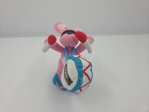 Energizer Bunny 7" Pink Bean Bag Plush Doll 1997 Advertising Mascot with Drum